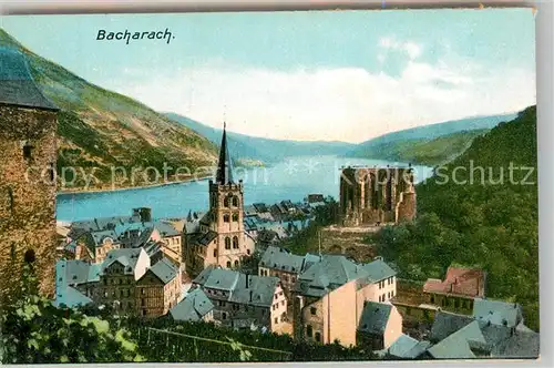 AK / Ansichtskarte Bacharach Rhein Panorama Kat. Bacharach