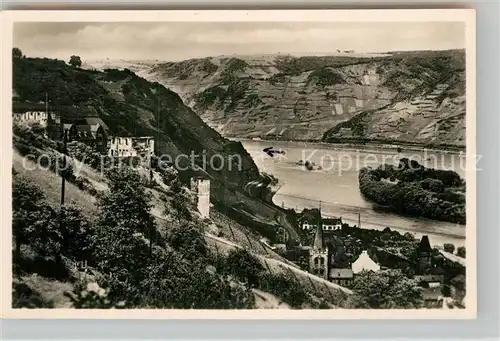 AK / Ansichtskarte Bacharach Rhein Panorama Jugendherberge Burg Stahleck Kat. Bacharach