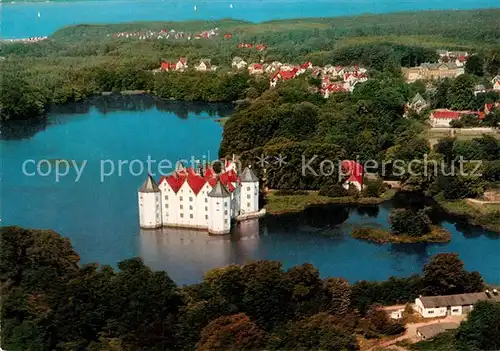 AK / Ansichtskarte Gluecksburg Ostseebad Fliegeraufnahme mit Schloss Kat. Gluecksburg (Ostsee)