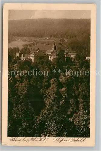 AK / Ansichtskarte Schwarzburg Thueringer Wald Schloss und Bahnhof Kat. Schwarzburg