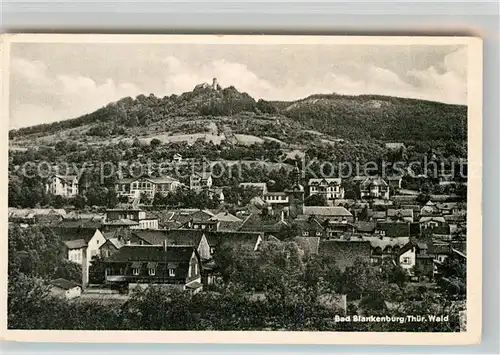 AK / Ansichtskarte Bad Blankenburg Panorama mit Burg Greifenstein Kat. Bad Blankenburg