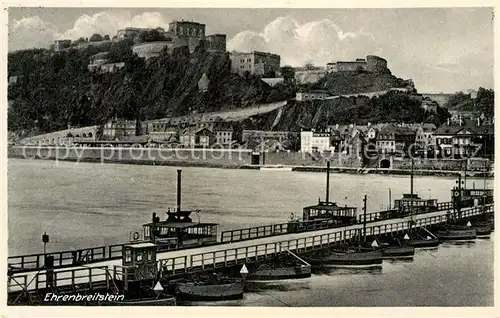 AK / Ansichtskarte Koblenz Rhein Festung Ehrenbreitstein Bruecke Kat. Koblenz