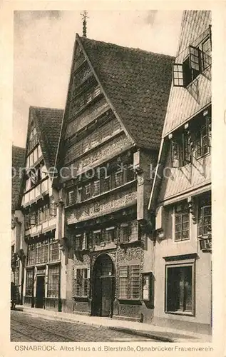 AK / Ansichtskarte Osnabrueck Altes Haus an der Bierstrasse Kat. Osnabrueck