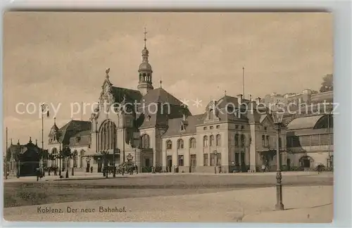 AK / Ansichtskarte Koblenz Rhein Neuer Bahnhof Kat. Koblenz