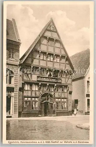 AK / Ansichtskarte Osnabrueck Gasthaus zur Walhalla an der Bierstrasse Kat. Osnabrueck