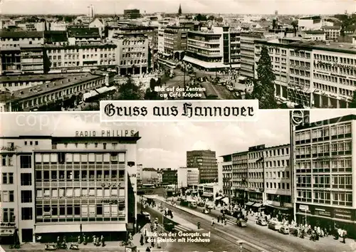 AK / Ansichtskarte Hannover Zentrum Cafe Kroepcke Georgstr. Steintor Hochhaus  Kat. Hannover