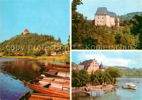 AK / Ansichtskarte Ziegenrueck Saale Jugendherberge Theo Neubauer Burgk Schloss Heimatmuseum Saalburg Dampferanlegestelle Stausee Erholungszentren Kreis Schleiz