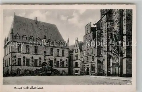 AK / Ansichtskarte Osnabrueck Rathaus Kat. Osnabrueck