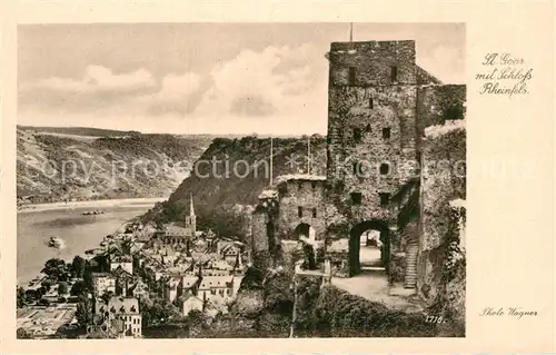 AK / Ansichtskarte St Goar Rhein mit Schloss Rheinfels Kat. Sankt Goar