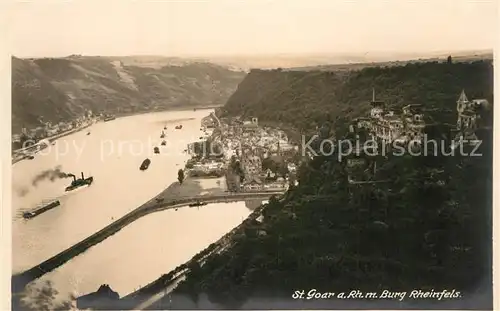 AK / Ansichtskarte St Goar Rhein mit Burg Rheinfels Kat. Sankt Goar