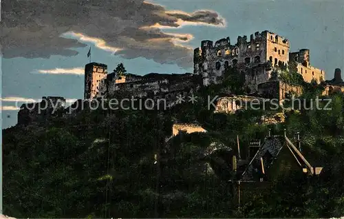 AK / Ansichtskarte St Goar Rhein Ruine Rheinfels Kat. Sankt Goar