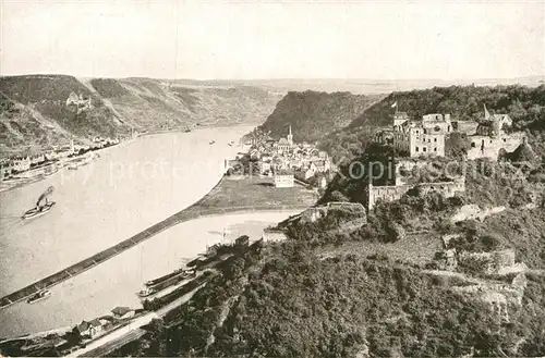 AK / Ansichtskarte St Goar Rhein mit Burg Rheinfels Kat. Sankt Goar