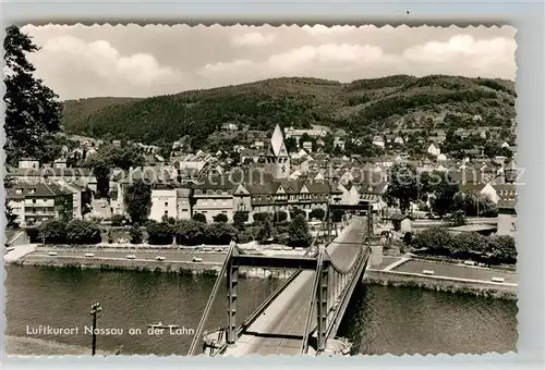 AK / Ansichtskarte Nassau Lahn Bruecke Panorama Kat. Nassau