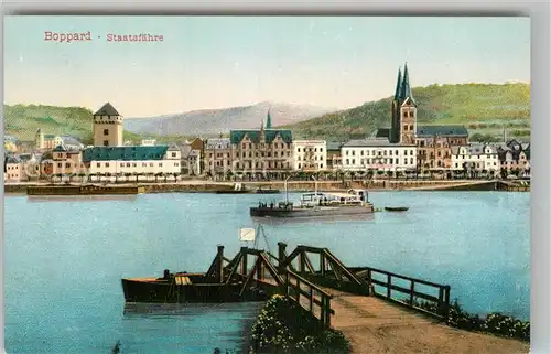 AK / Ansichtskarte Boppard Rhein Staatsfaehre Kat. Boppard