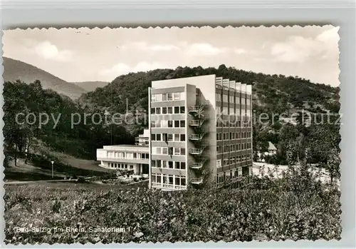 AK / Ansichtskarte Salzig Bad Sanatorium Kat. Boppard