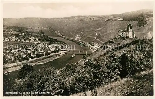 AK / Ansichtskarte Bernkastel Kues Panorama Rheinbruecke Burg Landshut Kat. Bernkastel Kues