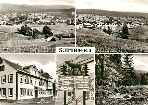 AK / Ansichtskarte Schmiedefeld Rennsteig Bungalow Anlage Vessertal HO G. Henne Kat. Schmiedefeld Rennsteig