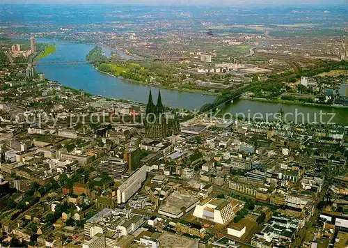 AK / Ansichtskarte Koeln Rhein Fliegeraufnahme  Kat. Koeln