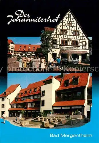 AK / Ansichtskarte Bad Mergentheim Johanniterhof Fachwerkhaus Innenstadt Kat. Bad Mergentheim