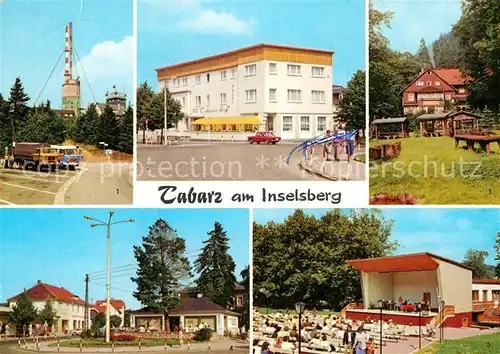 AK / Ansichtskarte Tabarz Grosser Inselsberg Sender Hotel Tabarzer Hof Waldgaststaette Massemuehle Milchbar Kurpark Winkelhof Kat. Tabarz Thueringer Wald