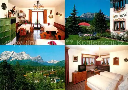 AK / Ansichtskarte Kruen Gaestehaus Isartal Alpenpanorama Kat. Kruen