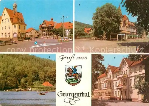 AK / Ansichtskarte Georgenthal Gotha FDGB Heim Cafe Adler Hammerteich Kurhotel Kat. Georgenthal