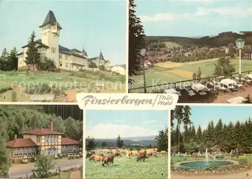 AK / Ansichtskarte Finsterbergen Kurhaus Steigermuehle Rennsteig Konzertplatz Kat. Finsterbergen Thueringer Wald