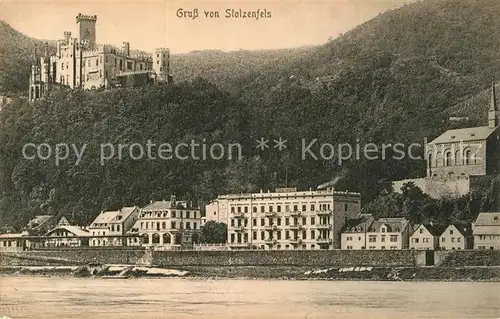 AK / Ansichtskarte Oberlahnstein Schloss Stolzenfels mit Capellen Kat. Lahnstein