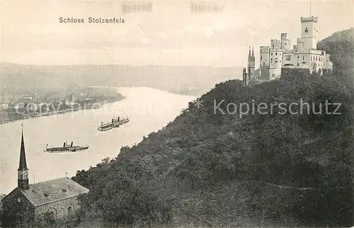 AK / Ansichtskarte Oberlahnstein Schloss Stolzenfels am Rhein Kat. Lahnstein