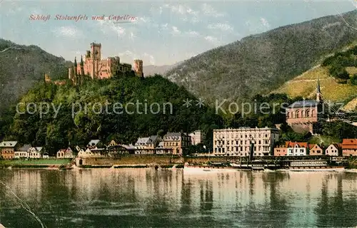 AK / Ansichtskarte Oberlahnstein Schloss Stolzenfels mit Capellen Kat. Lahnstein