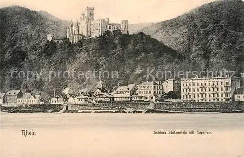 AK / Ansichtskarte Oberlahnstein Schloss Stolzenfels mit Capellen Kat. Lahnstein