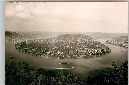 AK / Ansichtskarte Boppard Rhein Panorama Fliegeraufnahme Kat. Boppard