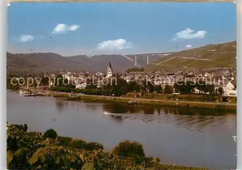 AK / Ansichtskarte Winningen Mosel Panorama Moseltalbruecke Kat. Winningen