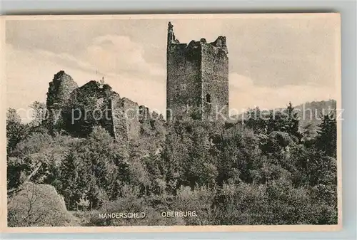 AK / Ansichtskarte Manderscheid Eifel Oberburg Kat. Manderscheid