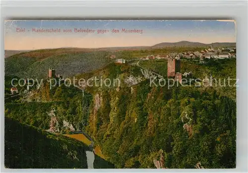 AK / Ansichtskarte Manderscheid Eifel Blick von Belvedere Kat. Manderscheid