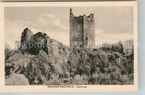 AK / Ansichtskarte Manderscheid Eifel Oberburg Kat. Manderscheid