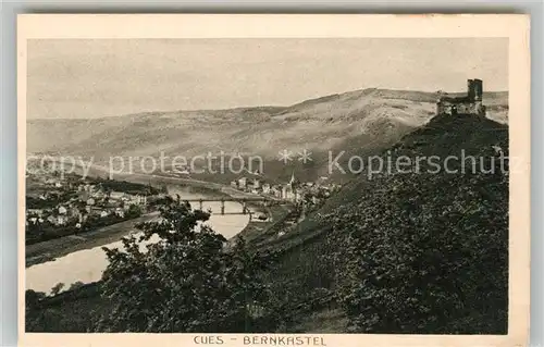 AK / Ansichtskarte Bernkastel Kues Panorama Burgruine Landshut Kat. Bernkastel Kues