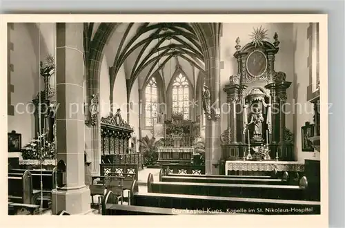 AK / Ansichtskarte Bernkastel Kues Kapelle im Sankt Nikolaus Hospital Kat. Bernkastel Kues