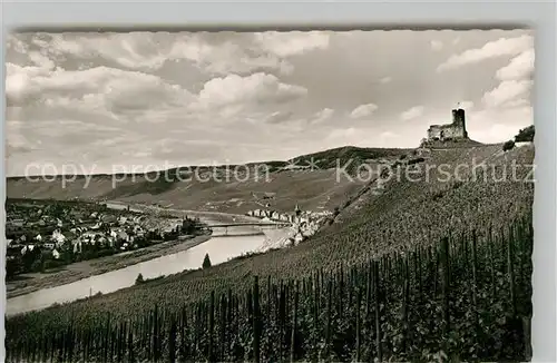 AK / Ansichtskarte Bernkastel Kues Panorama mit Burg Landshut Kat. Bernkastel Kues