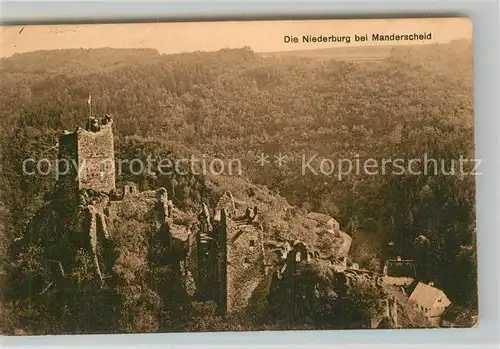 AK / Ansichtskarte Manderscheid Eifel Niederburg Kat. Manderscheid