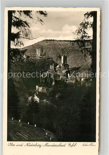 AK / Ansichtskarte Manderscheid Eifel Ober  Niederburg Kat. Manderscheid