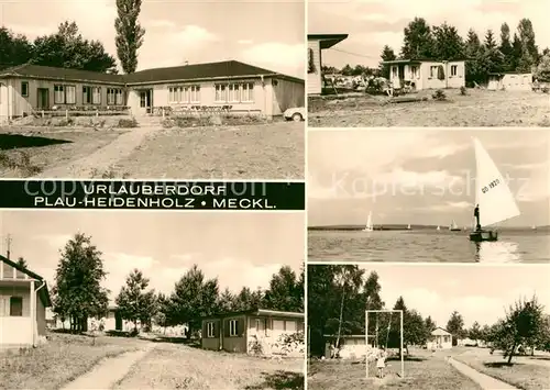 AK / Ansichtskarte Heidenholz Urlauberdorf Plauer See Baungalows Segeln Kat. Plau See