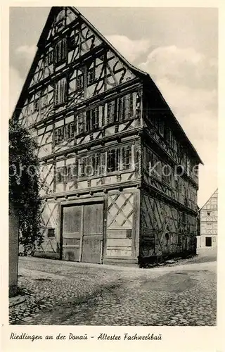 AK / Ansichtskarte Riedlingen Donau aeltester Fachwerkbau Altstadt Kat. Riedlingen