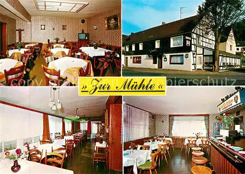 AK / Ansichtskarte Kuerten Restaurant zur Muehle Kat. Kuerten