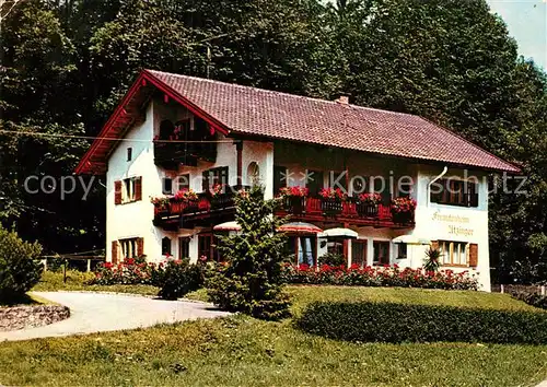 AK / Ansichtskarte Ruhpolding Fremdenheim Utziger  Kat. Ruhpolding