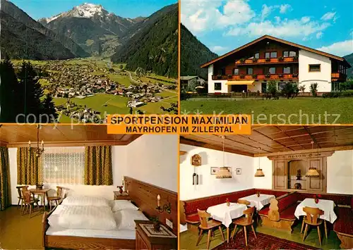 AK / Ansichtskarte Mayrhofen Zillertal Sportpension Maximilian Kat. Mayrhofen