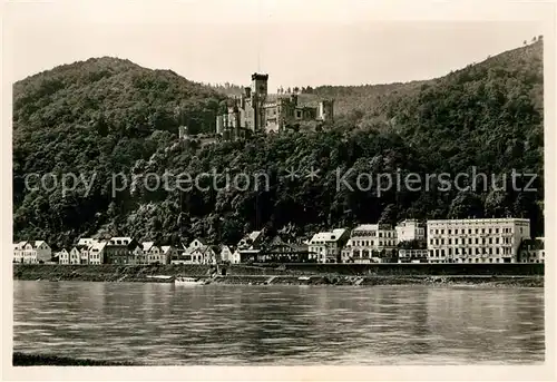 AK / Ansichtskarte Stolzenfels Schloss Stolzenfels und Capellen Kat. Koblenz Rhein