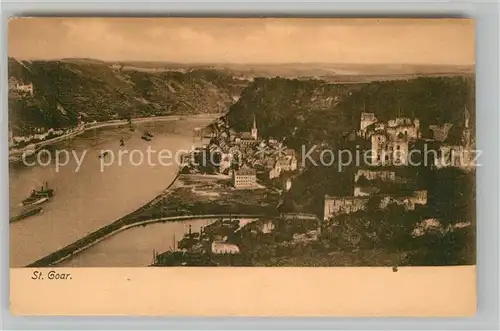 AK / Ansichtskarte St Goar Rhein Panorama Kat. Sankt Goar