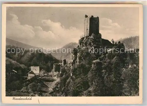 AK / Ansichtskarte Manderscheid Eifel Burg Kat. Manderscheid