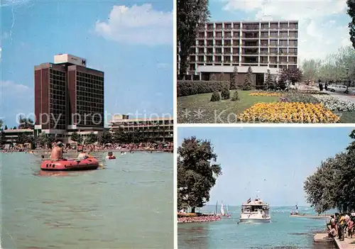 AK / Ansichtskarte Balaton Plattensee Strand Hafen Kat. Ungarn